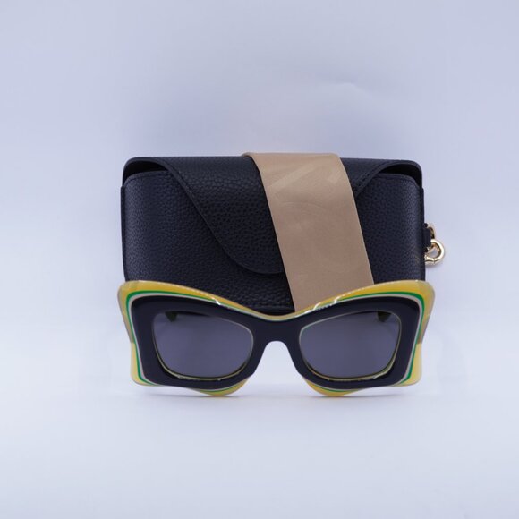 Loewe LW40140U 20A Cat Eye Sunglasses – Black/Orange/Grey - Picture 3 of 11